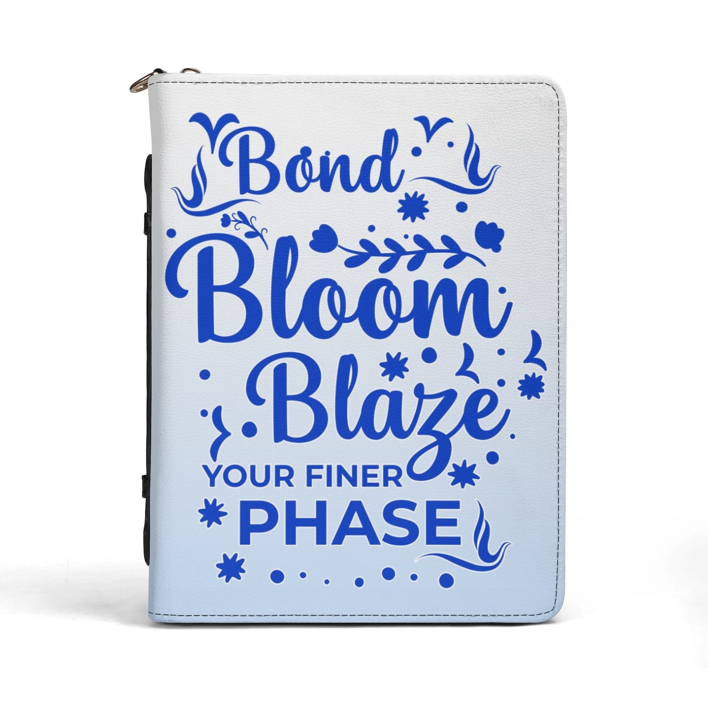 Bond, Bloom Blaze Leather Book Cover With Pocket (Customizable)