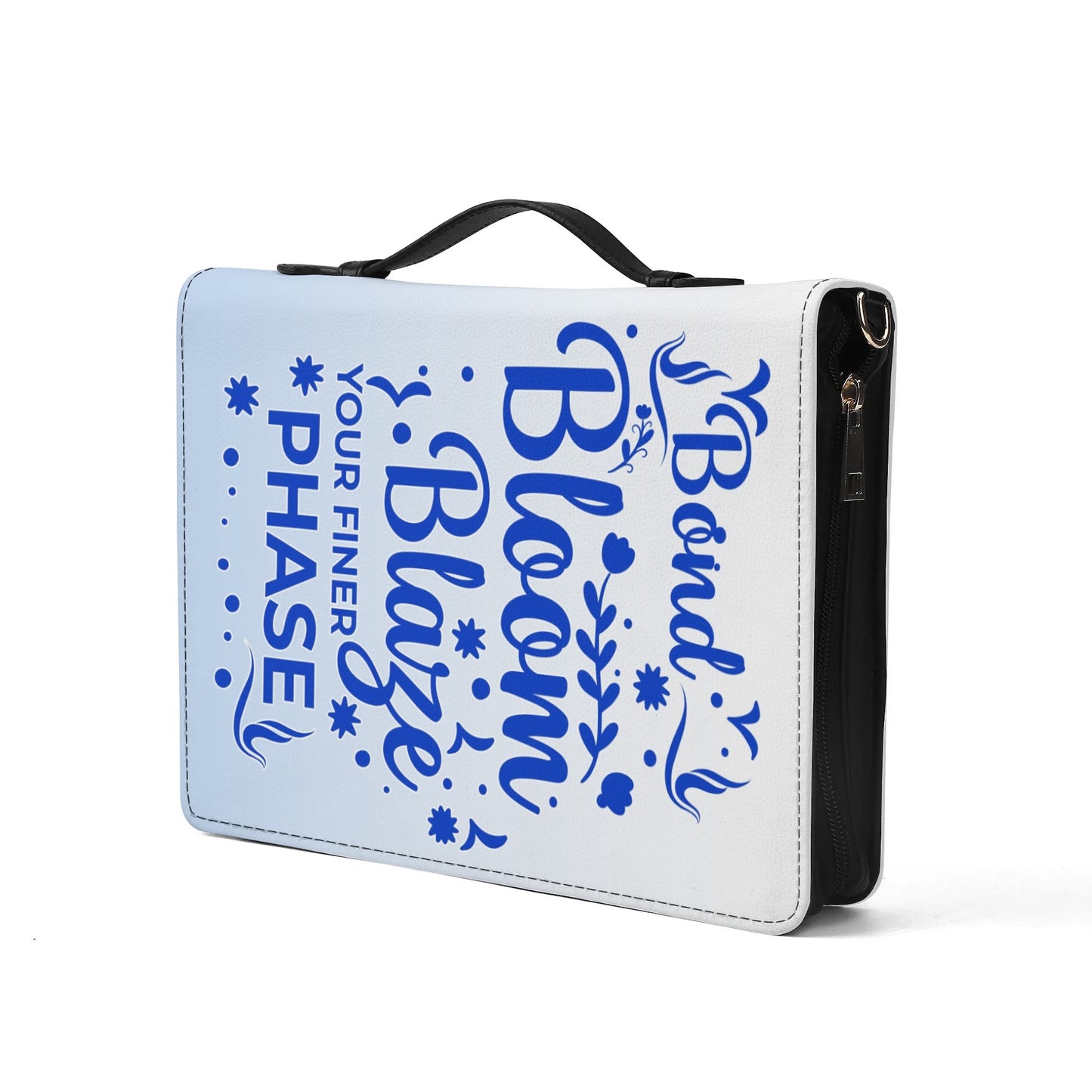 Bond, Bloom Blaze Leather Book Cover With Pocket (Customizable)