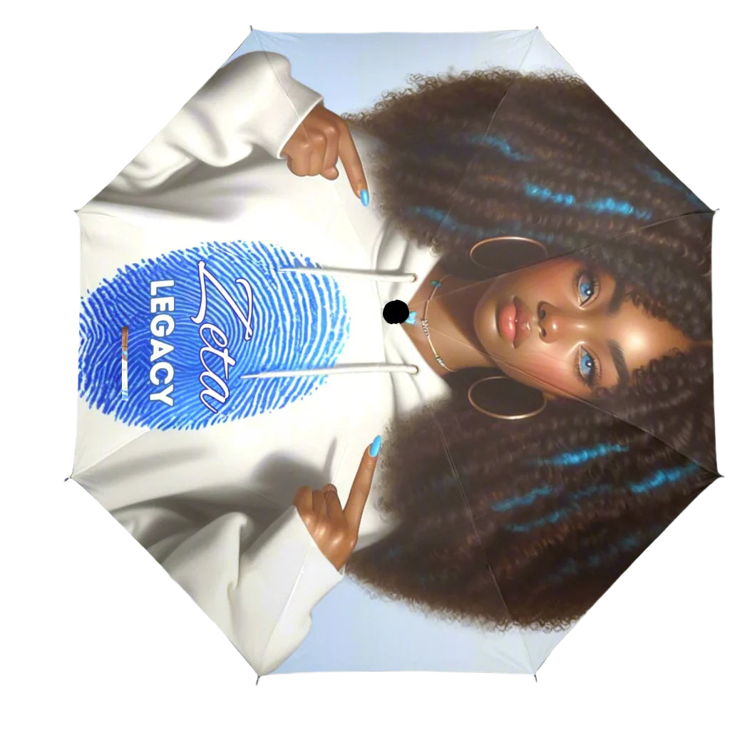 Zeta Phi Beta Legacy 48in Umbrella - The Zeta Bluprint Exclusive