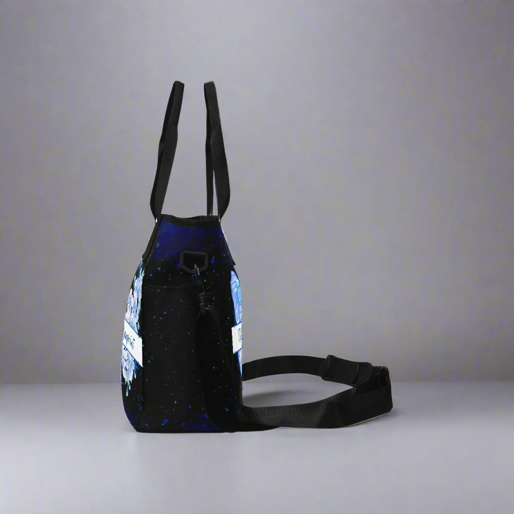 The Zeta Bluprint Butterfly Insulated Tote Bag with Shoulder Strap