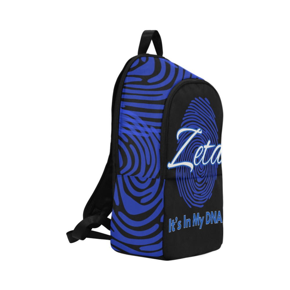 It's In My DNA Zeta Phi Beta Black Backpack (Customizable)