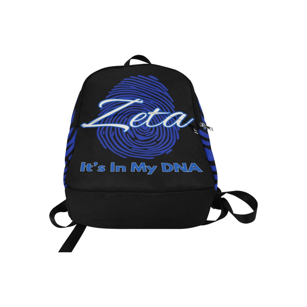 It's In My DNA Zeta Phi Beta Black Backpack (Customizable)
