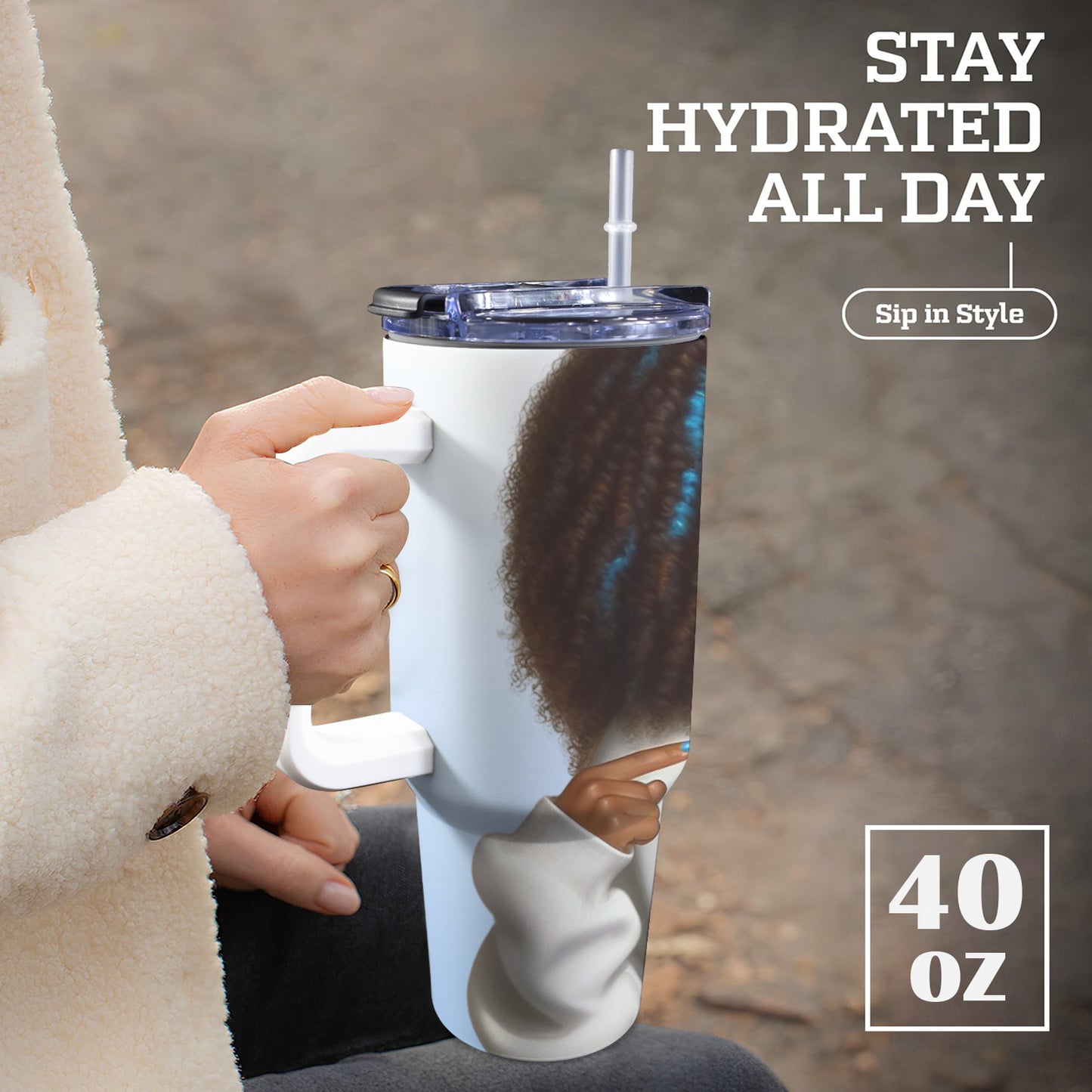 Show your Zeta Phi Beta pride with this stylish and functional tumbler.