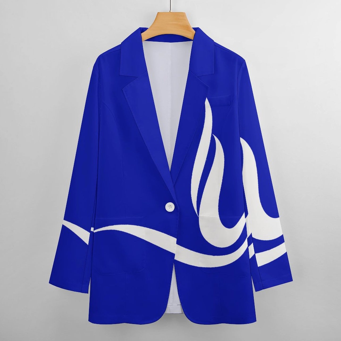 Zeta Bluprint Finer Dove Blue Casual Blazer