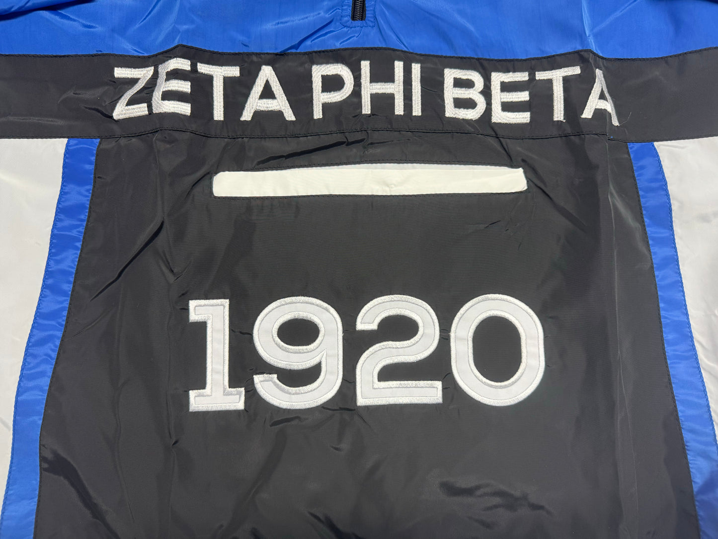 1920 Zeta Phi Beta with shield windbreaker