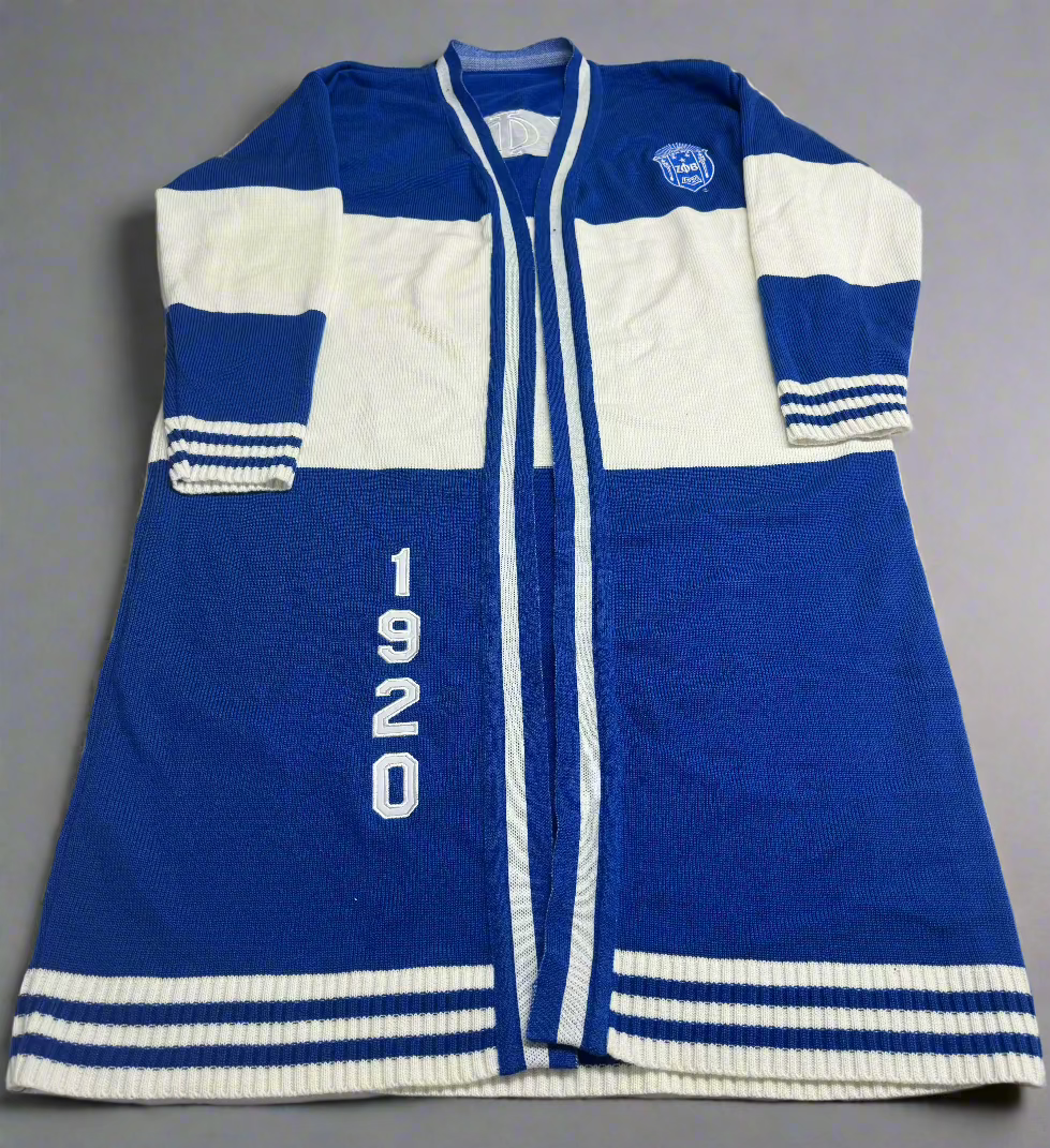 Zeta Phi Beta Long Cardigan