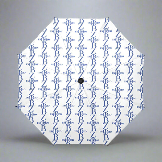 Compact, durable, and stylish auto-fold umbrella for rainy days