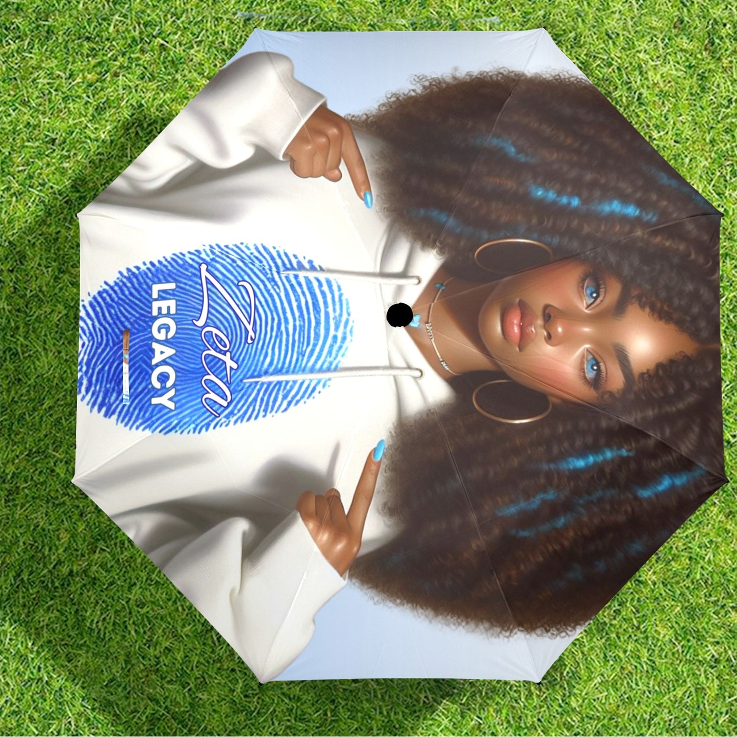 Zeta Phi Beta Legacy 48in Umbrella - The Zeta Bluprint Exclusive