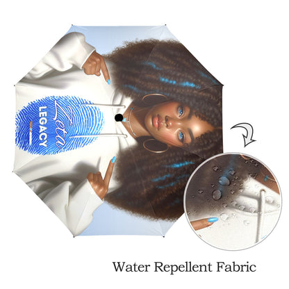 Zeta Phi Beta Legacy 48in Umbrella - The Zeta Bluprint Exclusive