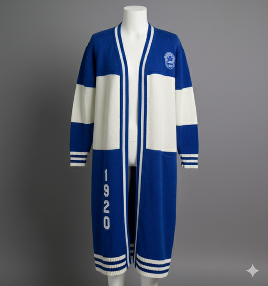Zeta Phi Beta Long Cardigan
