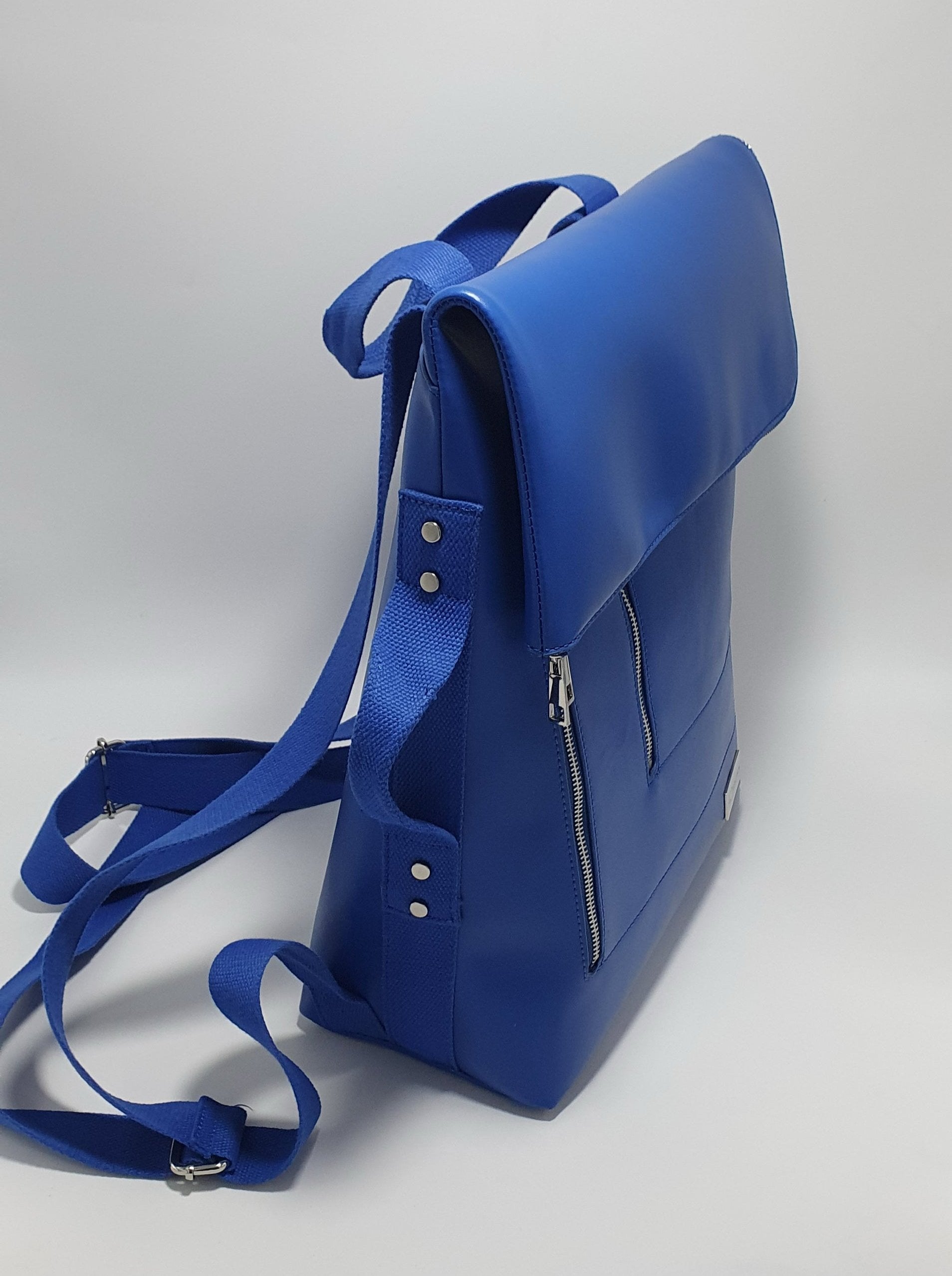 blue backpack