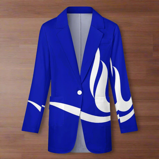 Zeta Bluprint Finer Dove Blue Casual Blazer