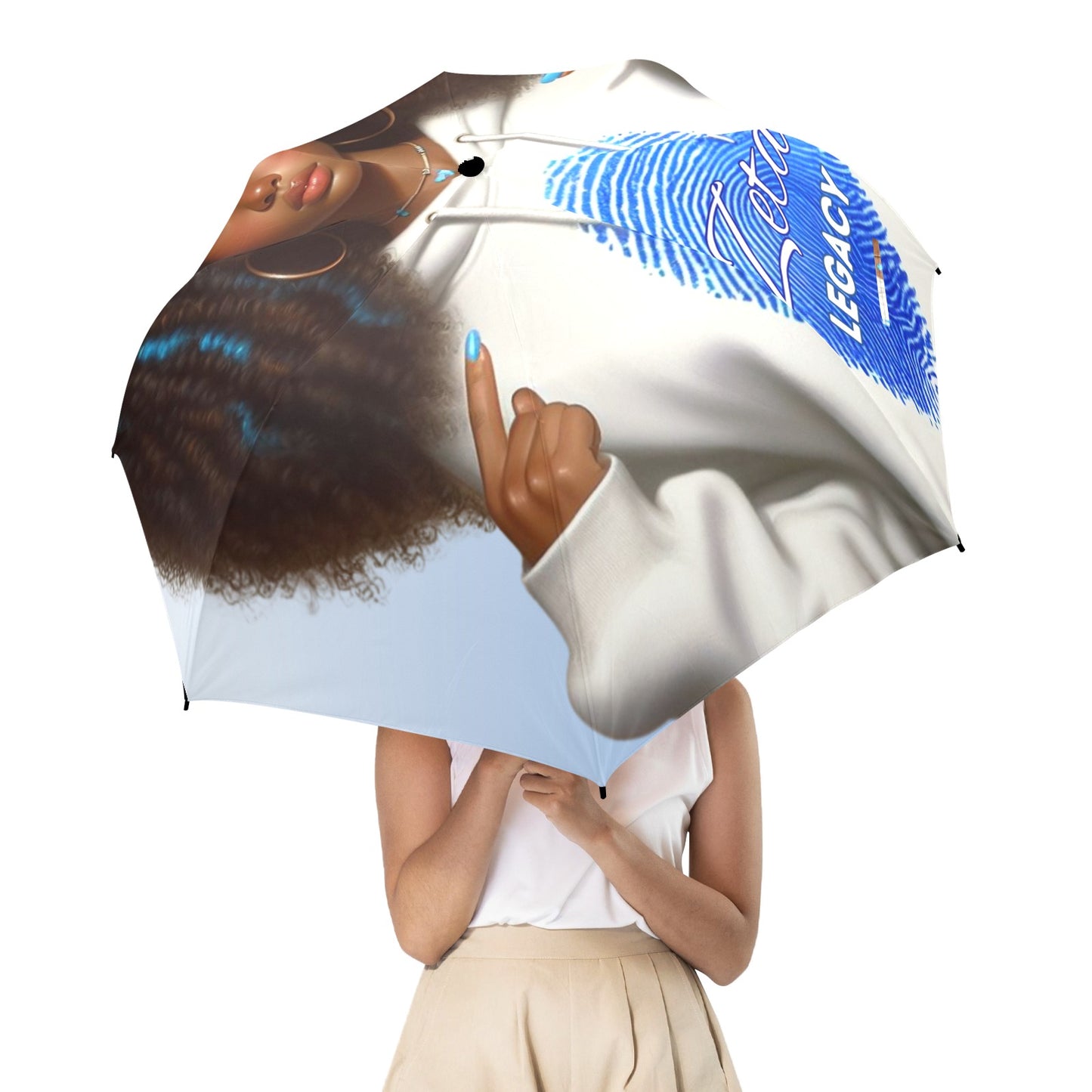 Zeta Phi Beta Legacy 48in Umbrella - The Zeta Bluprint Exclusive