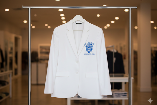 White Blazer with Shield